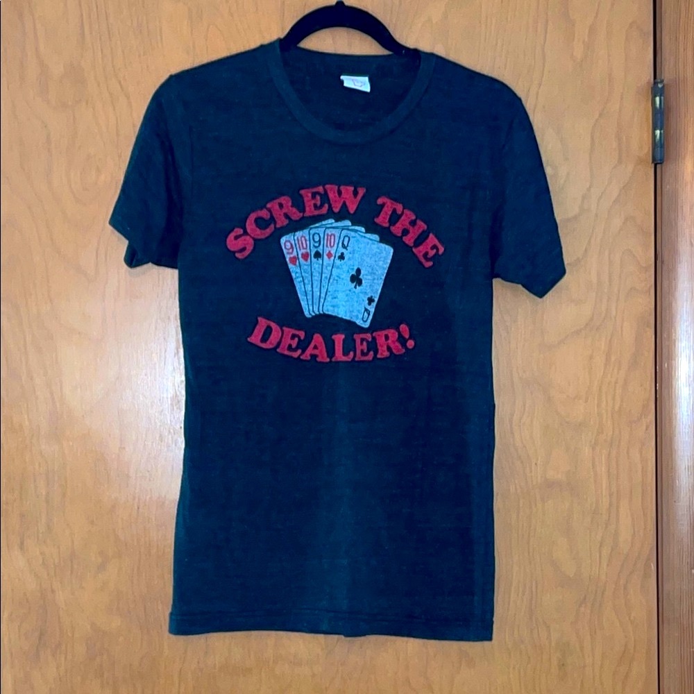 Graphic Tee - Black with Red Print
